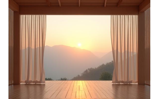 Serene infinity pool at a cliffside wellness retreat